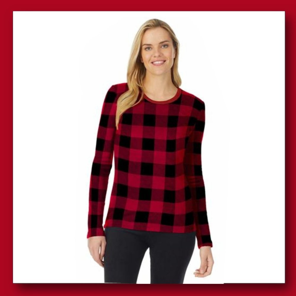 NWT Cuddl Duds Buffalo Plaid Fleecewear